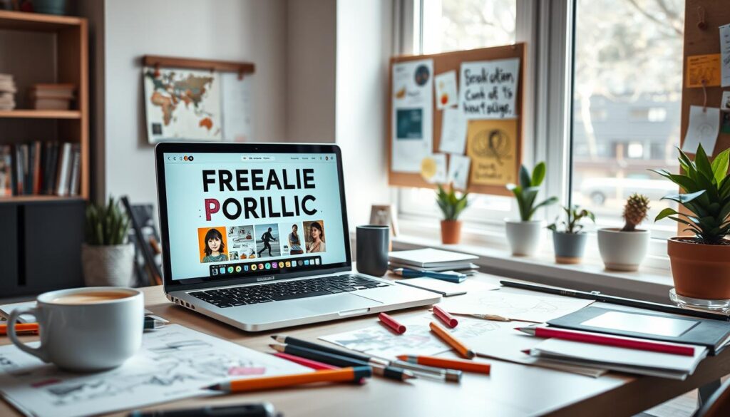 Freelance portfolio showcase